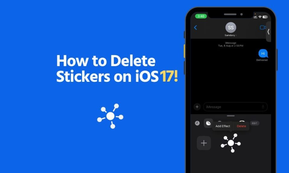 How to Delete Stickers on iOS 17